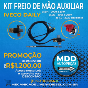 Kit Freio de Mão Auxiliar IVECO DAILY