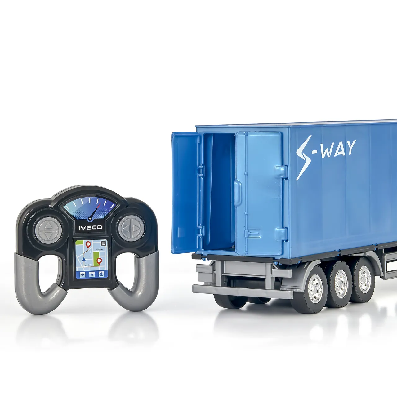 CAMINHÃO IVECO BRINQUEDO MINIATURA BAÚ S-WAY - CONTROLE REMOTO 698 - Imagem 3