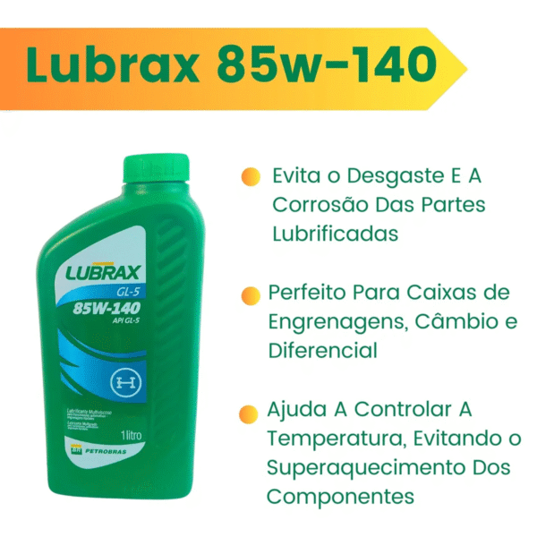 ÓLEO DIFERENCIAL 85W140  (R6D-A3) 1L - Imagem 2